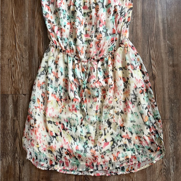 Gypsy Vibrant Abstract Strapless Dress - Picture 1 of 3
